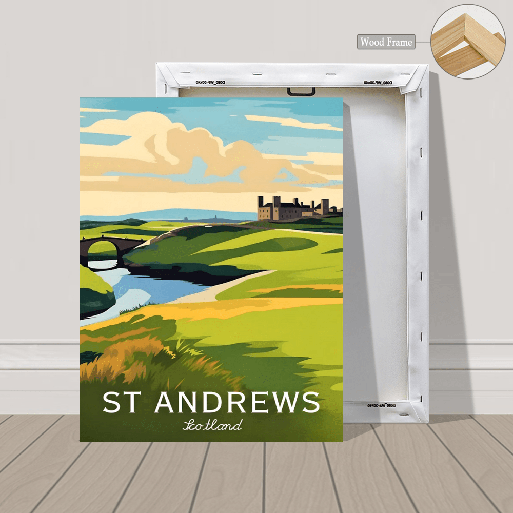 3pcs Golf Course Canvas Wall Art – Augusta, Pebble Beach, St. Andrews