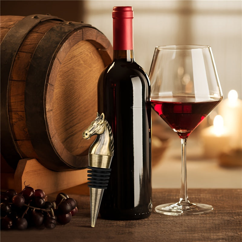 Metal Horse Wine Stopper – Elegant Bottle Seal