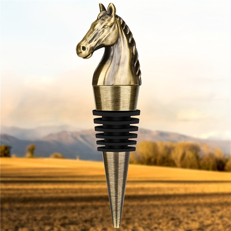 Metal Horse Wine Stopper – Elegant Bottle Seal
