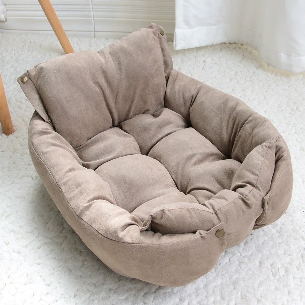 3-in-1 Multifunction Pet Bed Sofa – Soft Winter Nest for Dogs & Cats