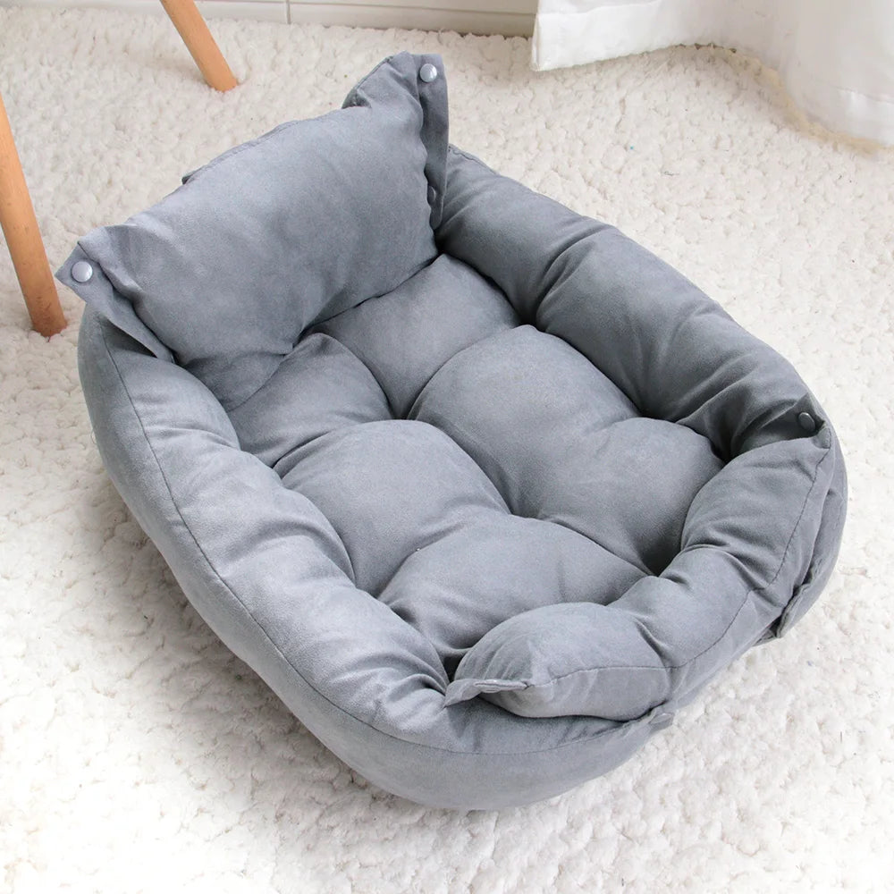 3-in-1 Multifunction Pet Bed Sofa – Soft Winter Nest for Dogs & Cats