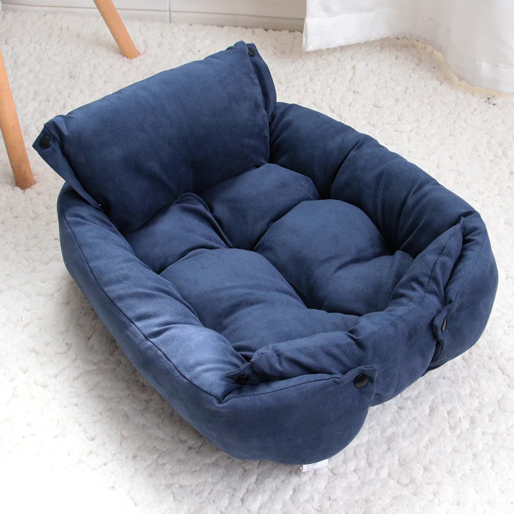 3-in-1 Multifunction Pet Bed Sofa – Soft Winter Nest for Dogs & Cats
