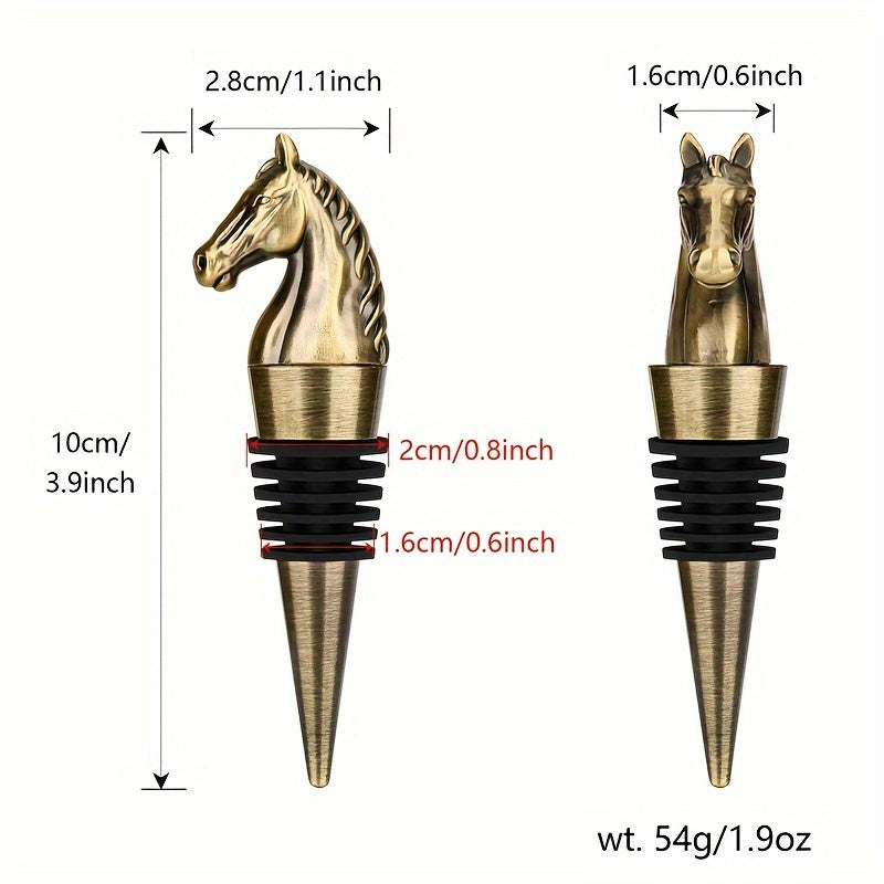 Metal Horse Wine Stopper – Elegant Bottle Seal